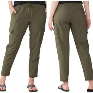 The North Face Never Stop Wearing cargo pants olive green women’s L drawstring